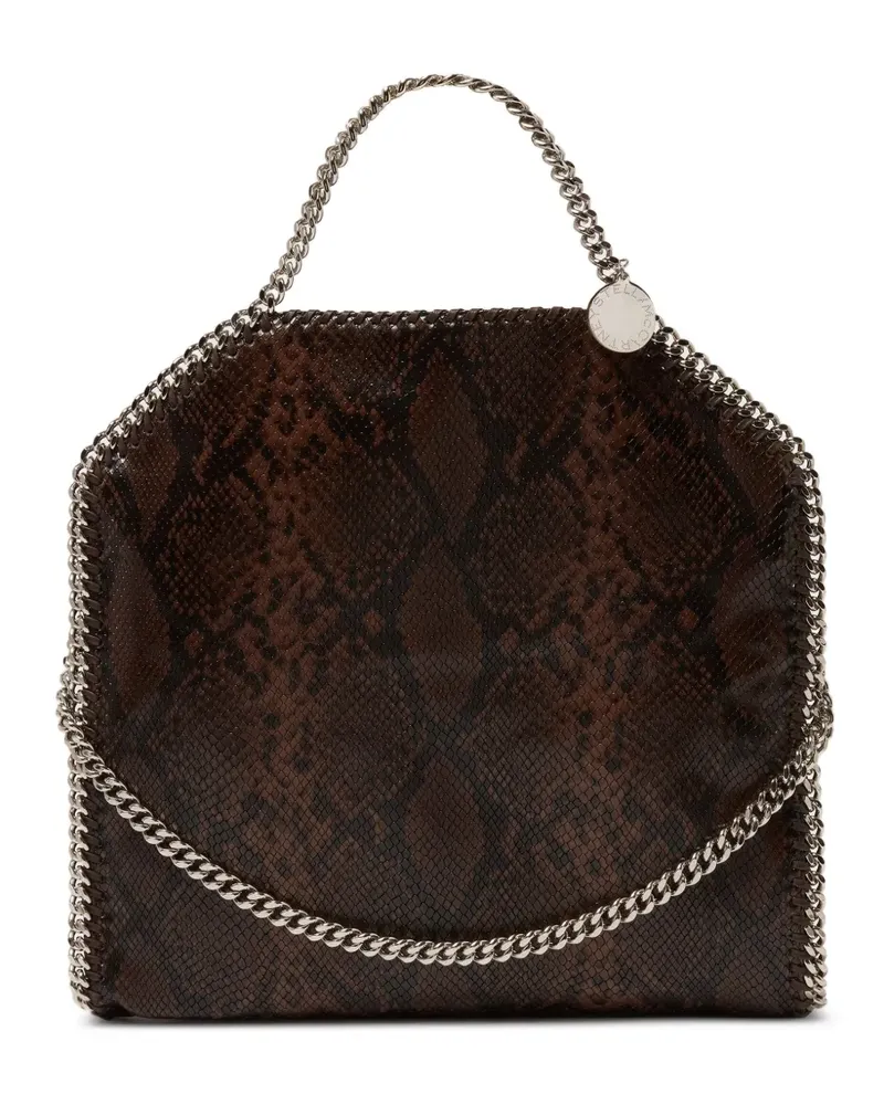 Stella McCartney Falabella Fold-Over Tote Bag mit Schlangen-Effekt - Braun Braun