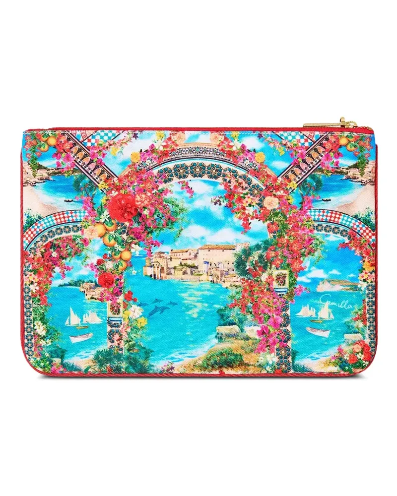 Camilla Meet me in mallorca clutch - Blau Blau
