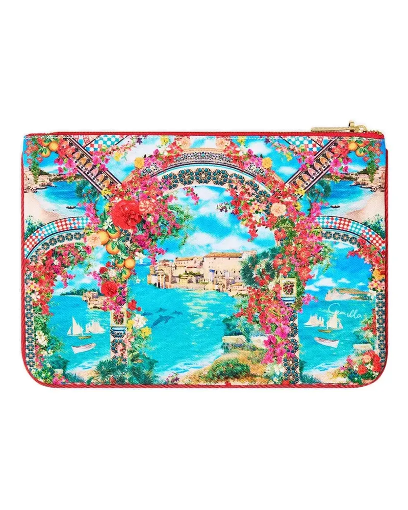 Camilla Meet me in mallorca clutch - Blau Blau