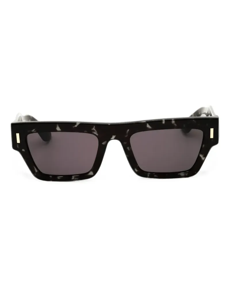 Calvin Klein Eckige Sonnenbrille in Schildpattoptik - Schwarz Schwarz