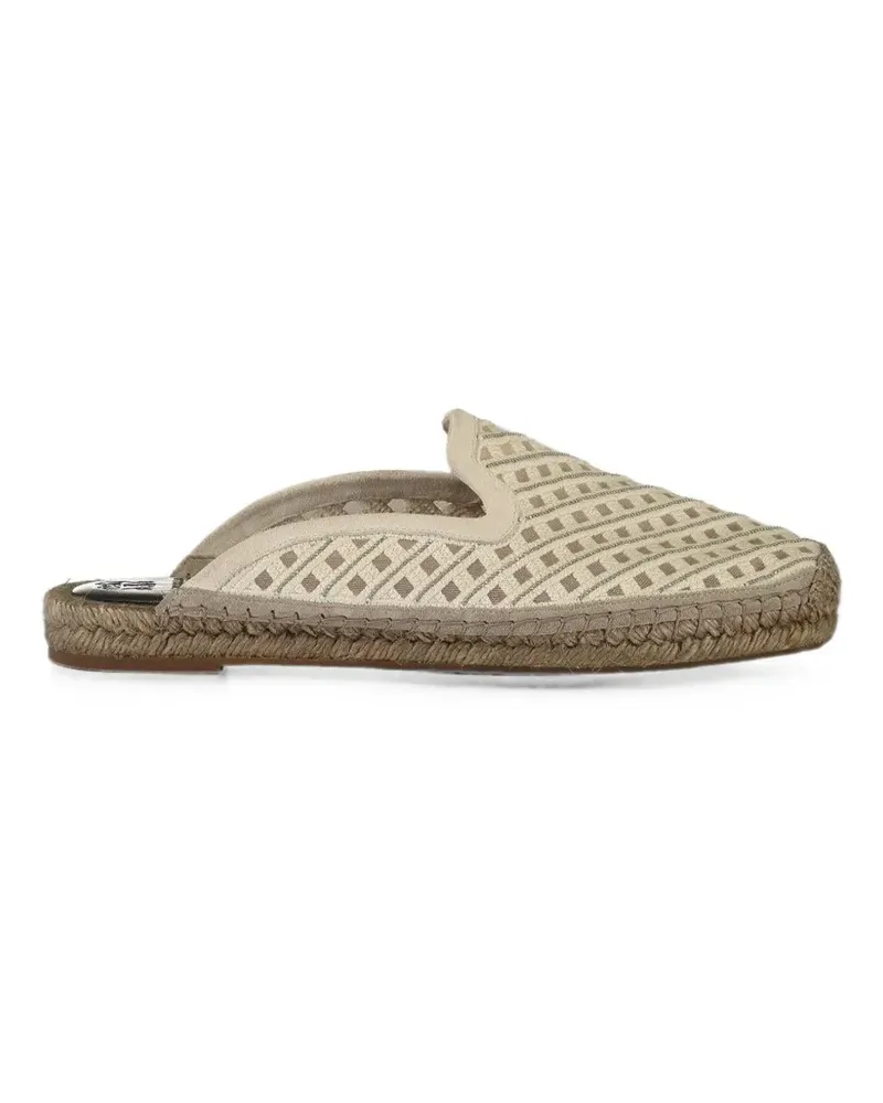 Brunello Cucinelli Monili embroidered espadrilles - Nude Nude