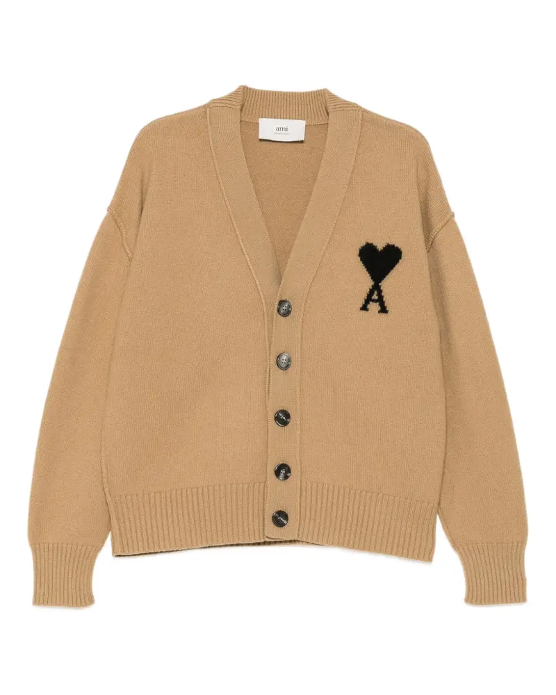 AMI Paris Ami de Coeur cardigan - Braun Braun