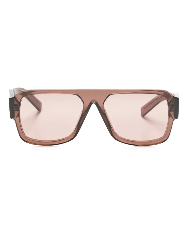 Prada Semi-transparente Pilotenbrille - Braun Braun