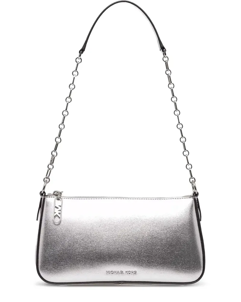 Michael Kors Schultertasche im Metallic-Look - Silber Silber