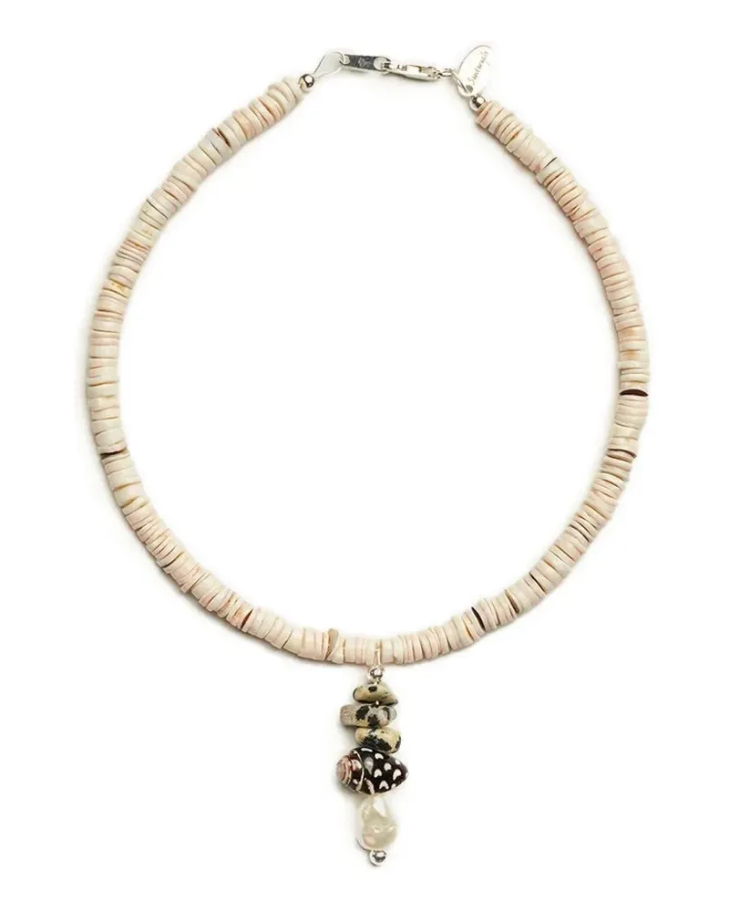 Santangelo heishi charm bracelet - Nude Nude