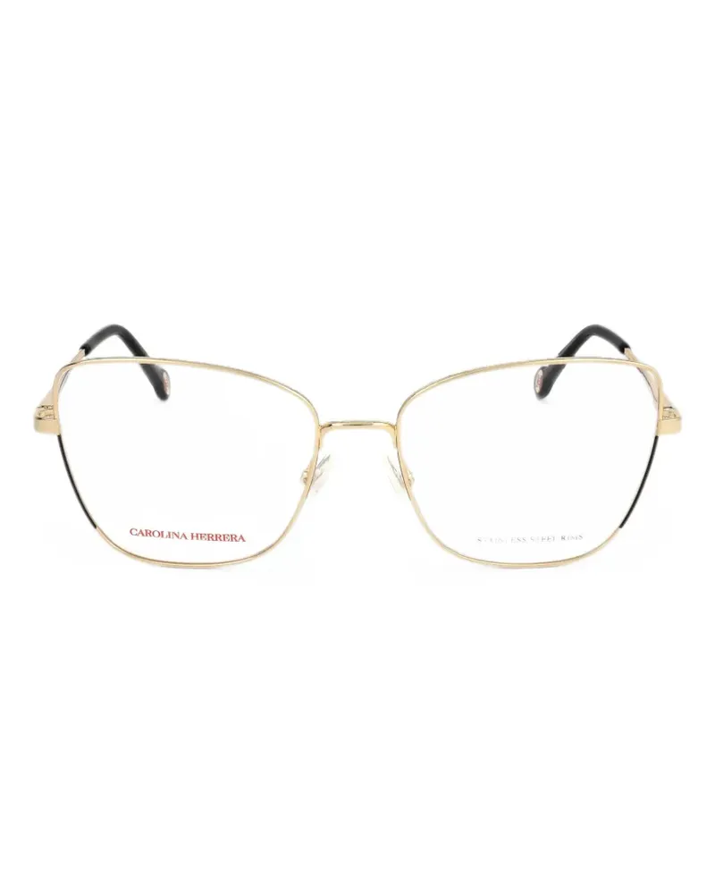 Carolina Herrera New York cat-eye frame glasses - Gold Gold