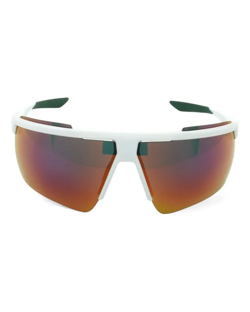 Nike Sonnenbrille mit Shield-Gestell - Weiß Weiß