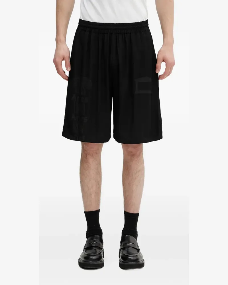 Aries Ancient Column Shorts - Schwarz Schwarz