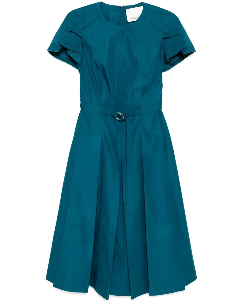 3.1 phillip lim Midikleid mit Blütenärmeln - Blau Blau