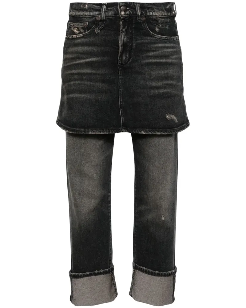 R13 Romeo Double Classic Jeans - Schwarz Schwarz