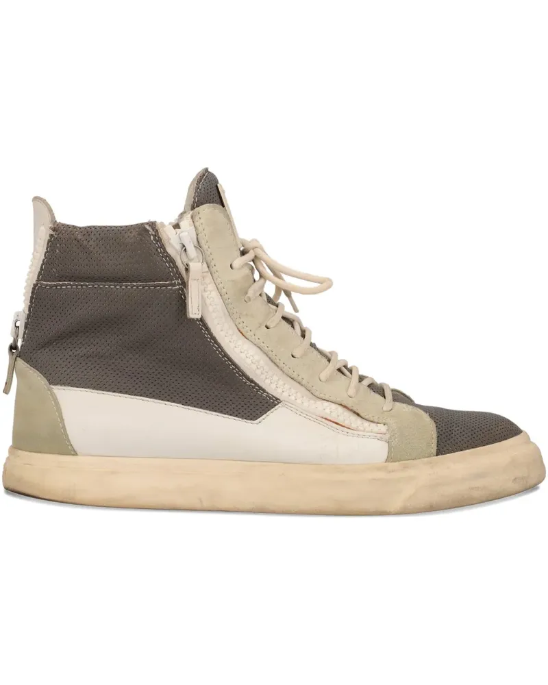 Giuseppe Zanotti leather sneakers - Grau Grau