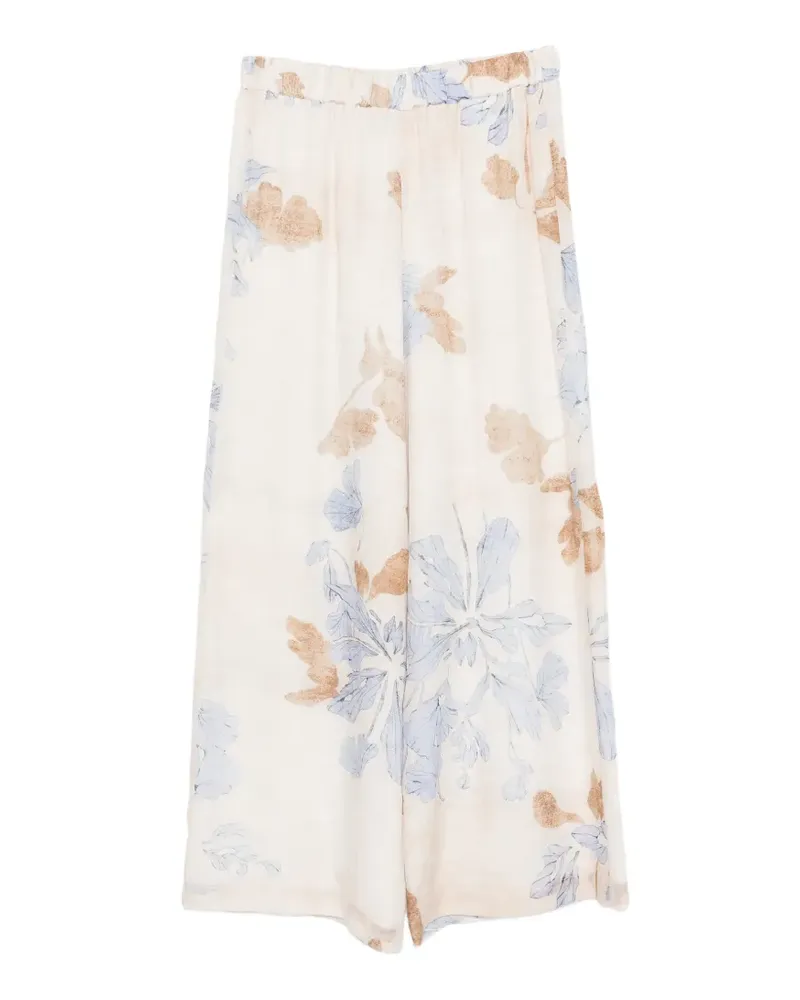 Seventy floral trousers - Nude Nude