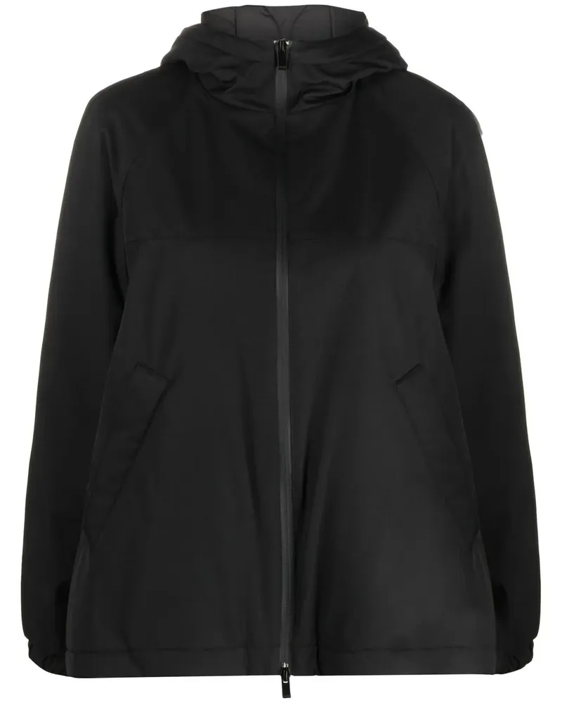 Max Mara Jacke mit Stehkragen - Schwarz Schwarz