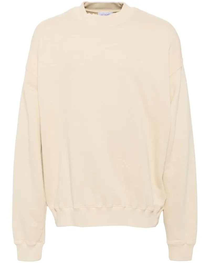 OFF-WHITE Sweatshirt mit Logo-Print - Nude Nude