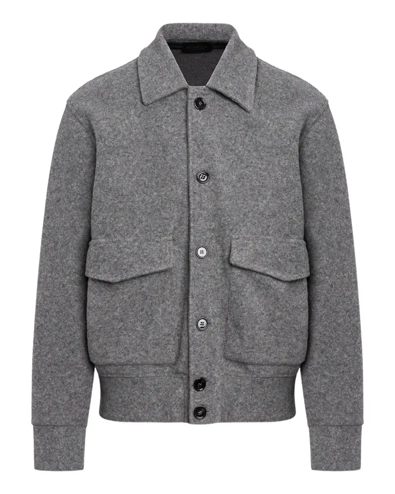 Dondup Hemdjacke mit Knopfleiste - Grau Grau