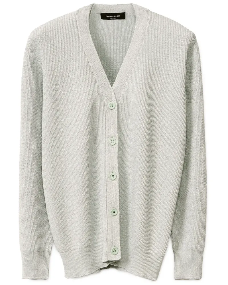 Fabiana Filippi Gerippter Cardigan - Grün Grün