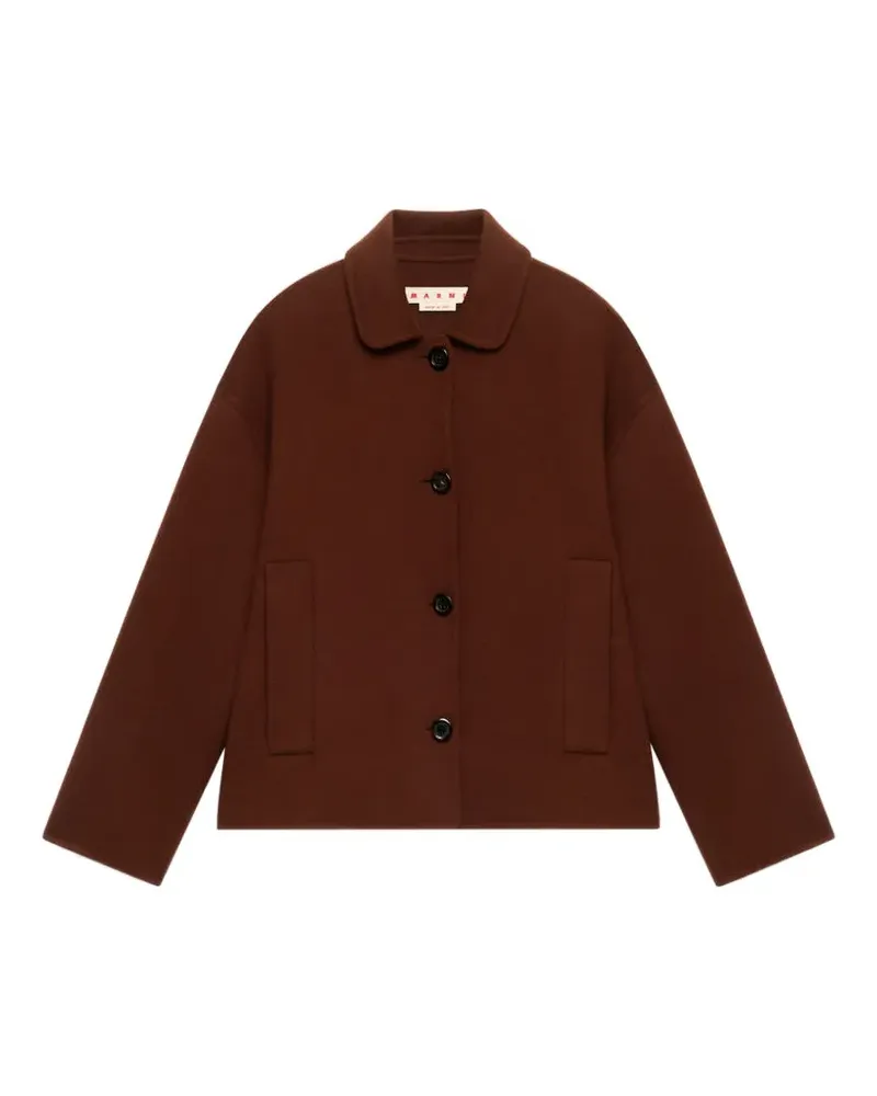 Marni Jacke aus Wolle und Kaschmir - Braun Braun