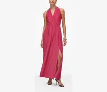 Langes Kleid aus Lurex - Rosa