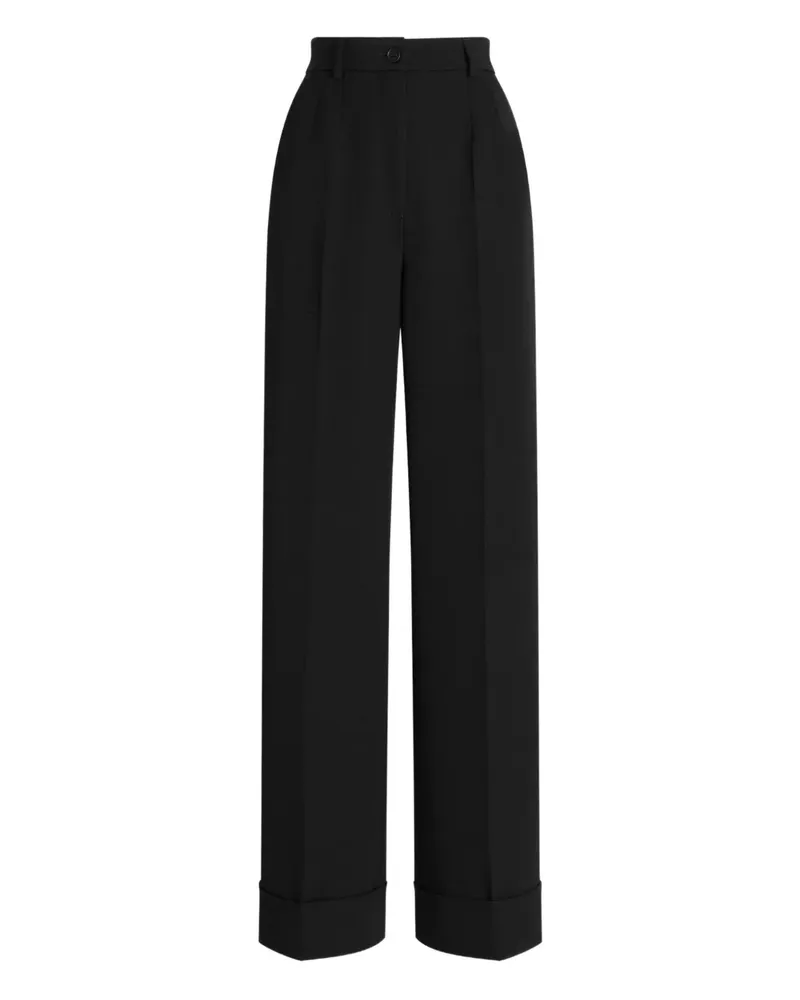 Dolce & Gabbana Plissierte Hose - Schwarz Schwarz