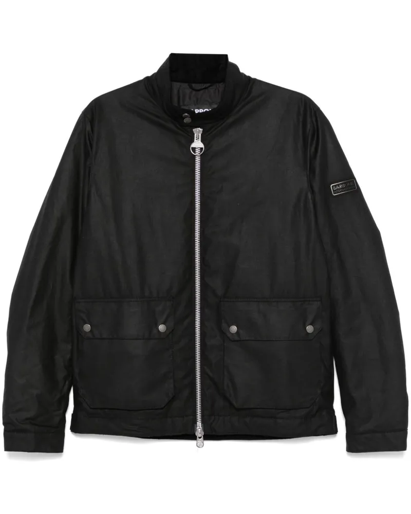 Barbour Lutlaw Harrington Jacke - Schwarz Schwarz