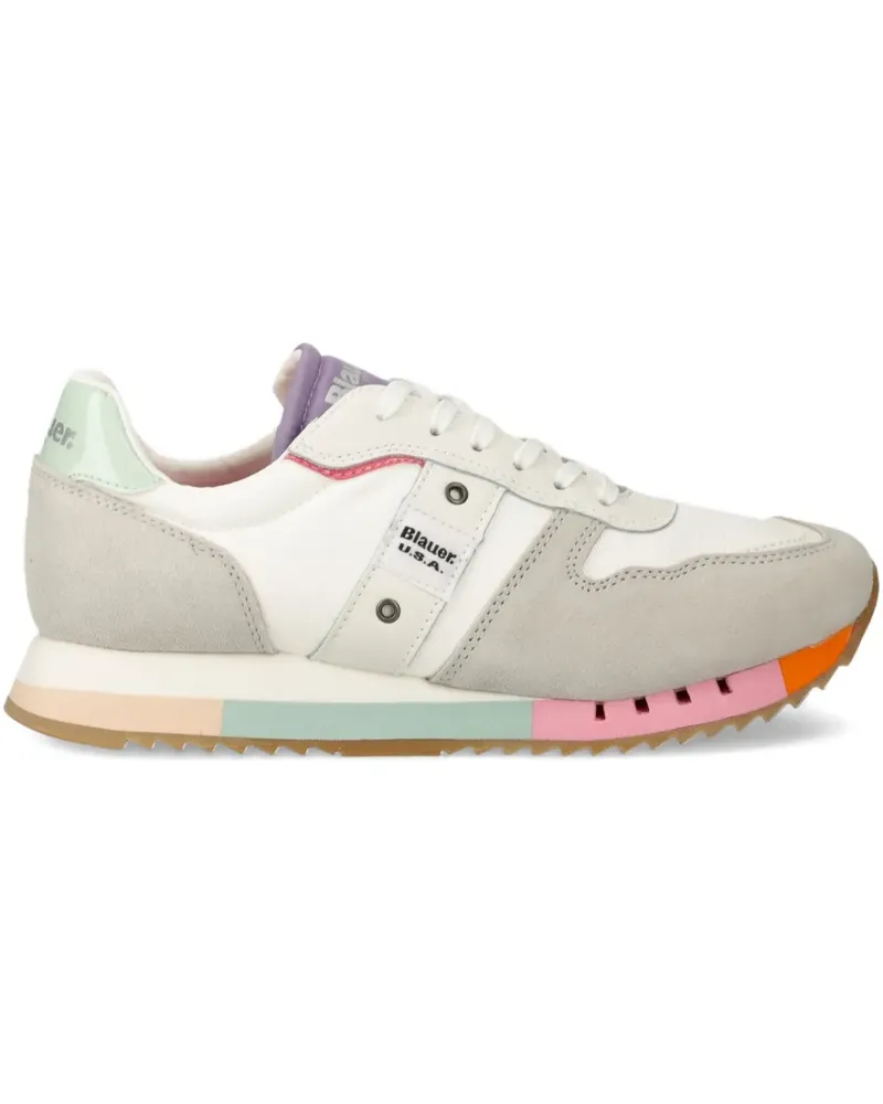 Blauer Melrose Sneakers mit Einsätzen - Grau Grau