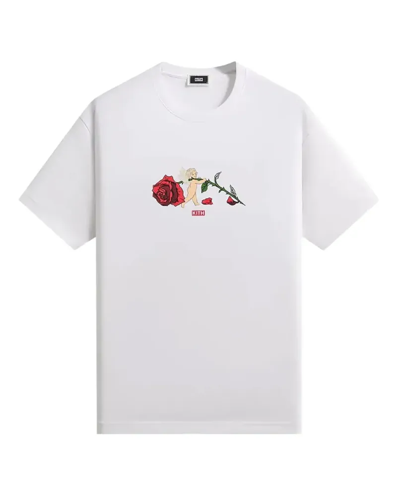 KITH Cupid Rose T-Shirt - Weiß Weiß
