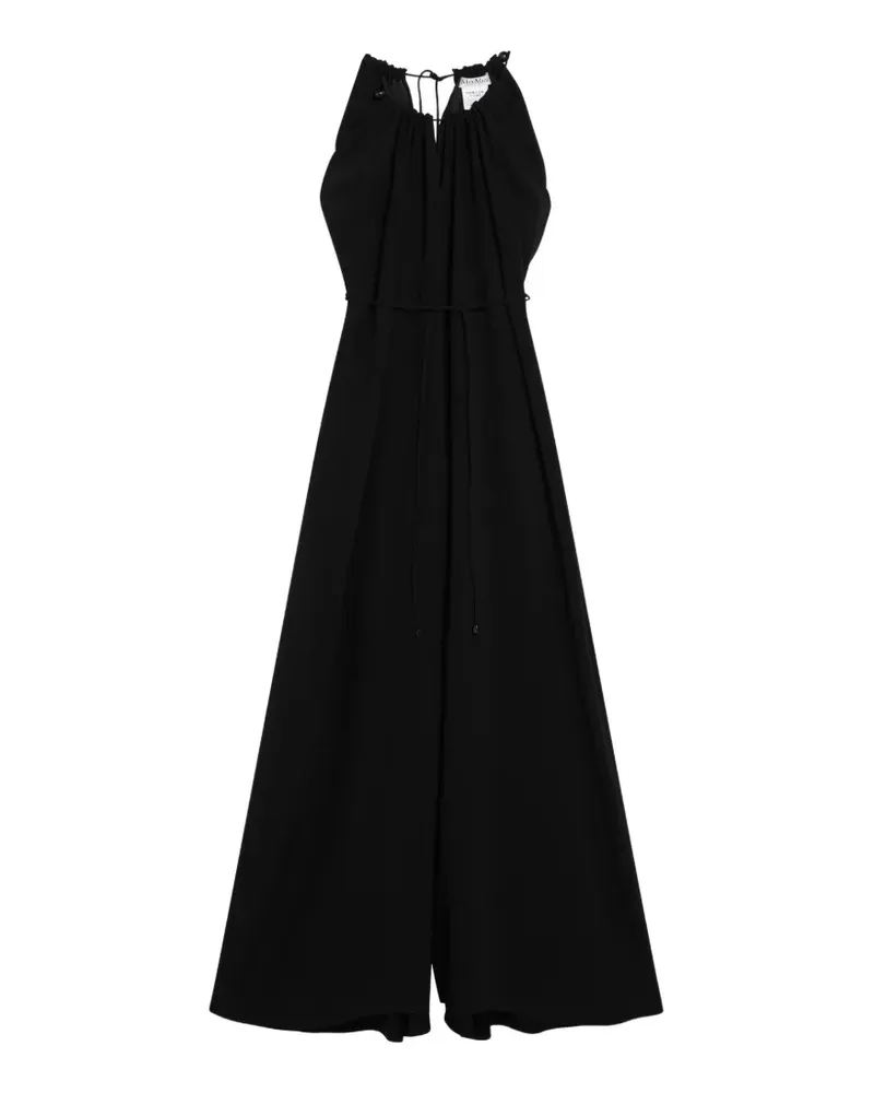 Max Mara tie detail jumpsuit - Schwarz Schwarz