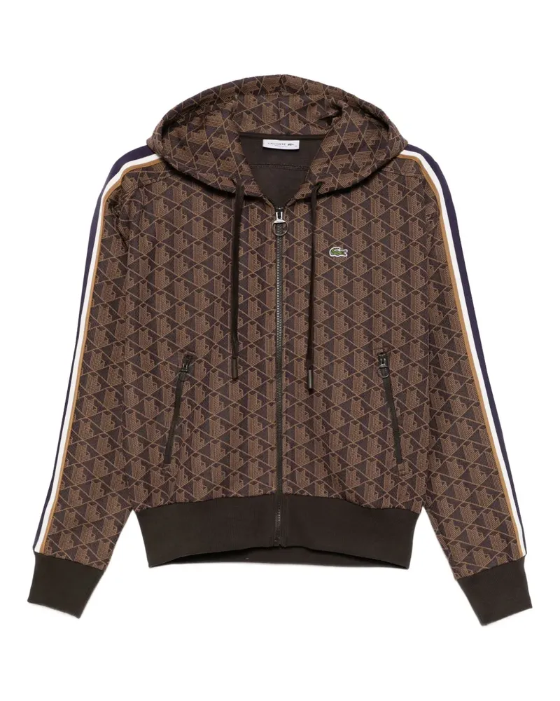Lacoste Jacke mit Monogramm - Braun Braun