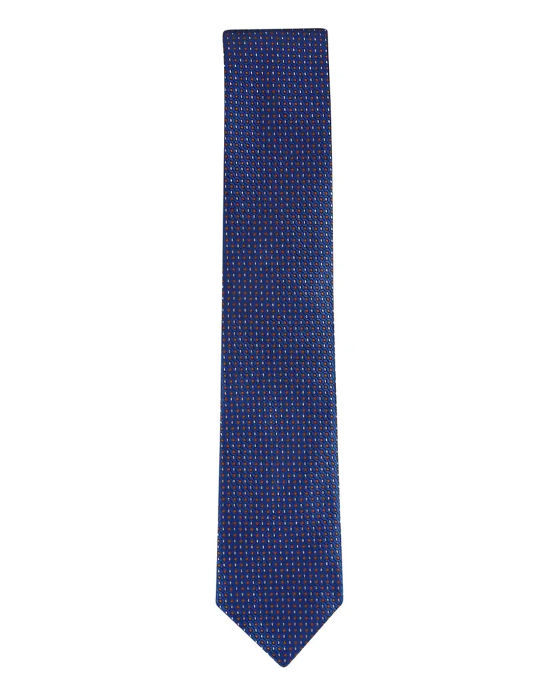 Canali patterned tie - Blau Blau