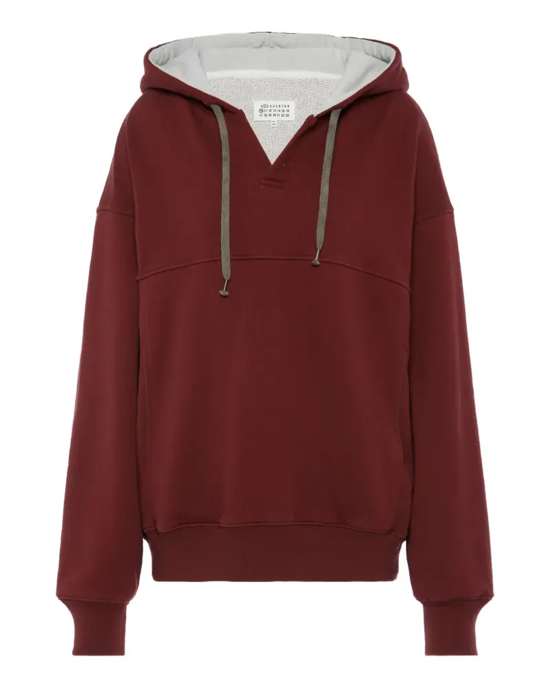 Maison Margiela Klassischer Hoodie - Rot Rot