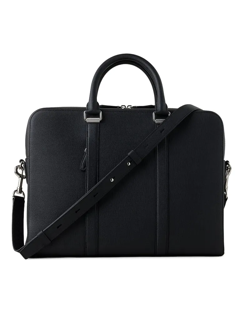 Mulberry Camberwell cross-boarded briefcase - Schwarz Schwarz