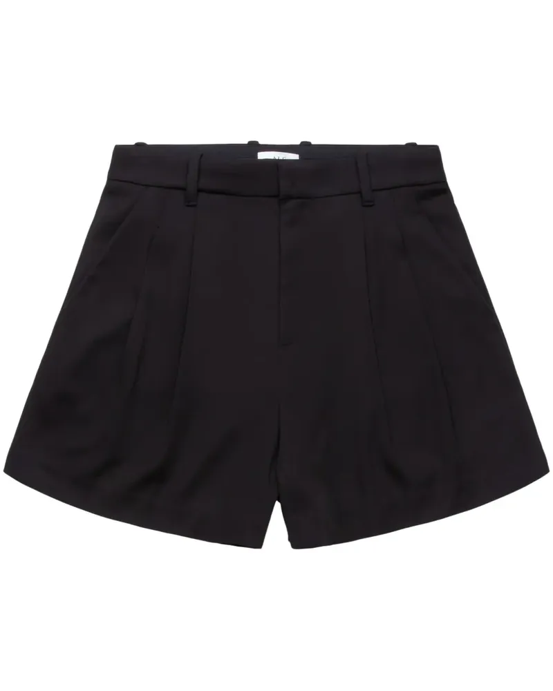 A.L.C. Shorts mit Bundfalten - Schwarz Schwarz