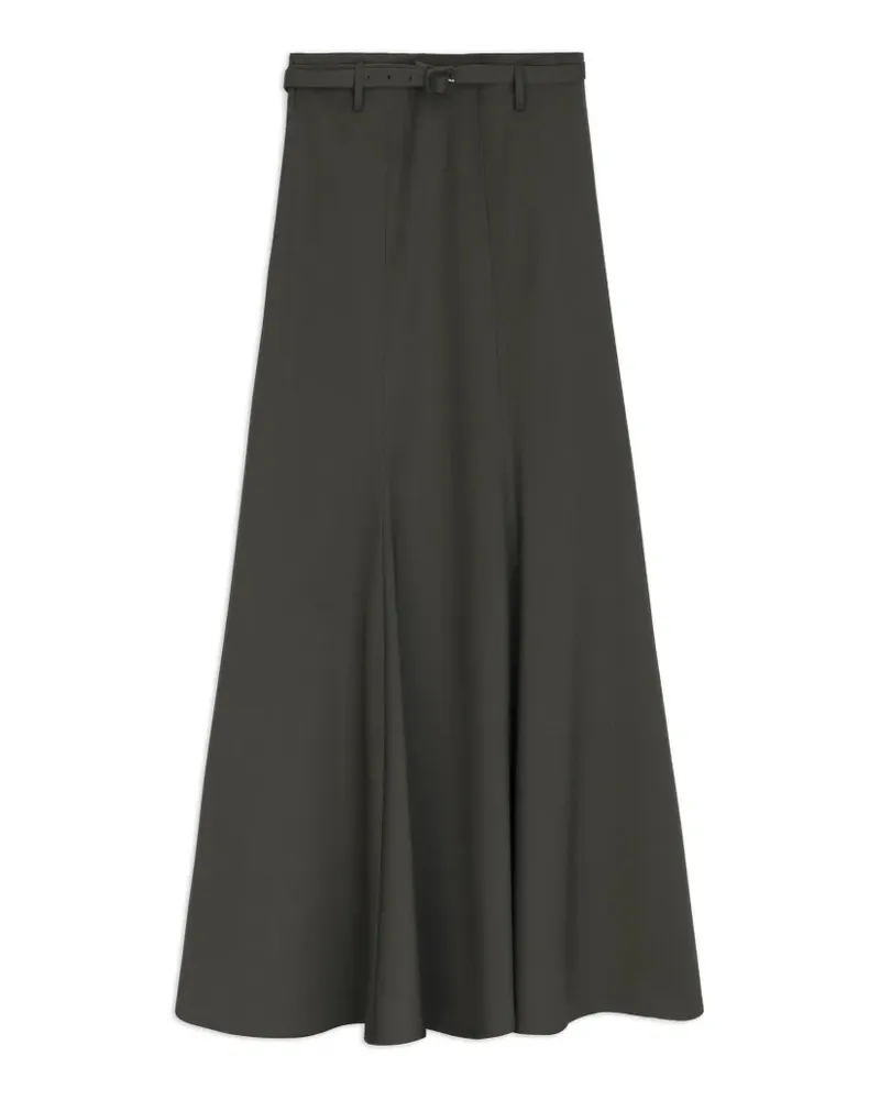 ALYSI belted midi skirt - Grau Grau
