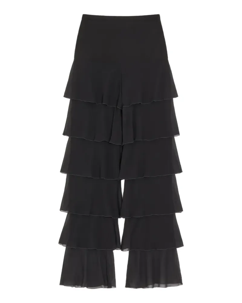 Valentino Garavani Hose aus Georgette - Schwarz Schwarz