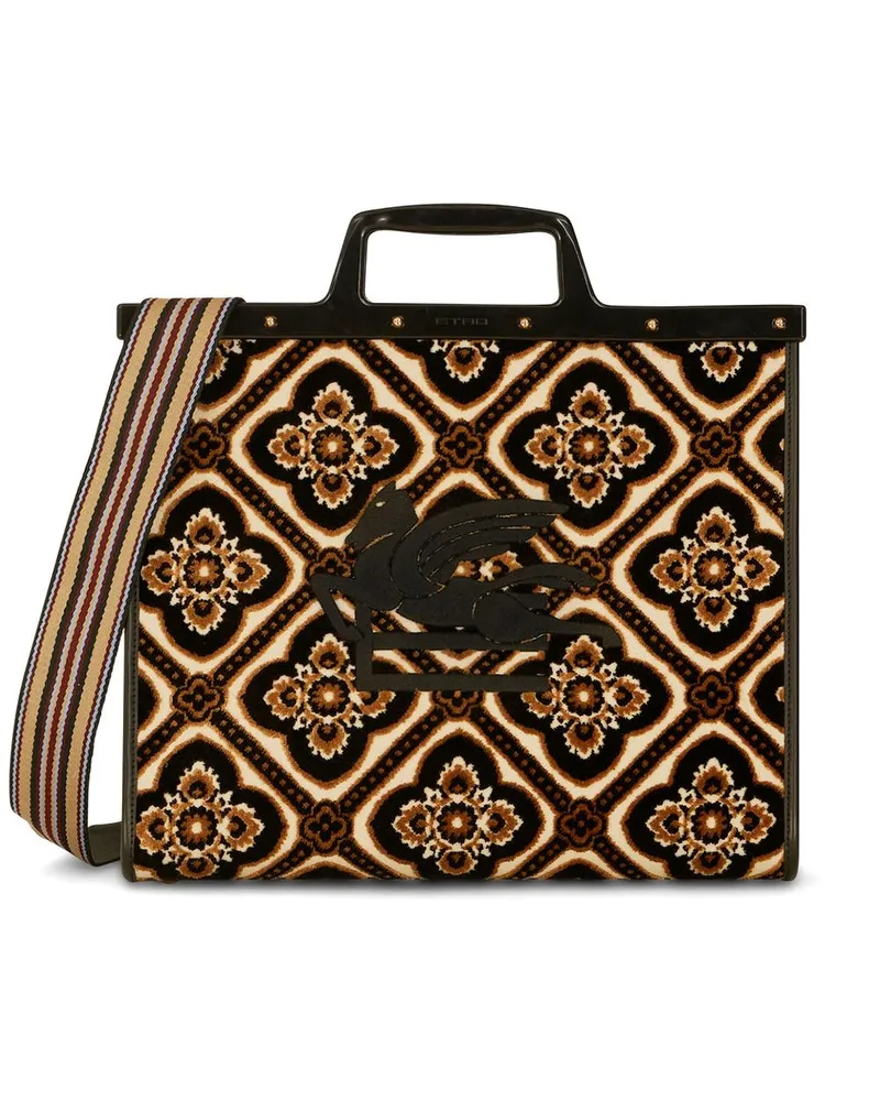 Etro Love Jacquard-Shopper Nude