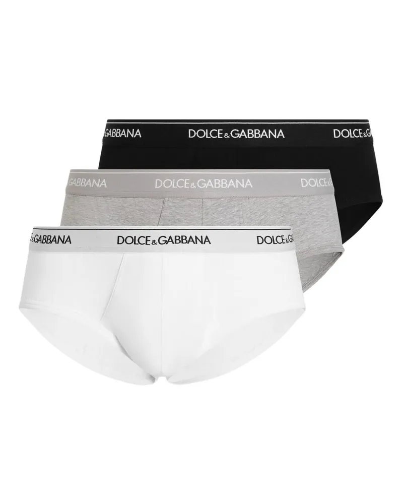 Dolce & Gabbana Brando Slips (3er-Set) - Weiß Weiß