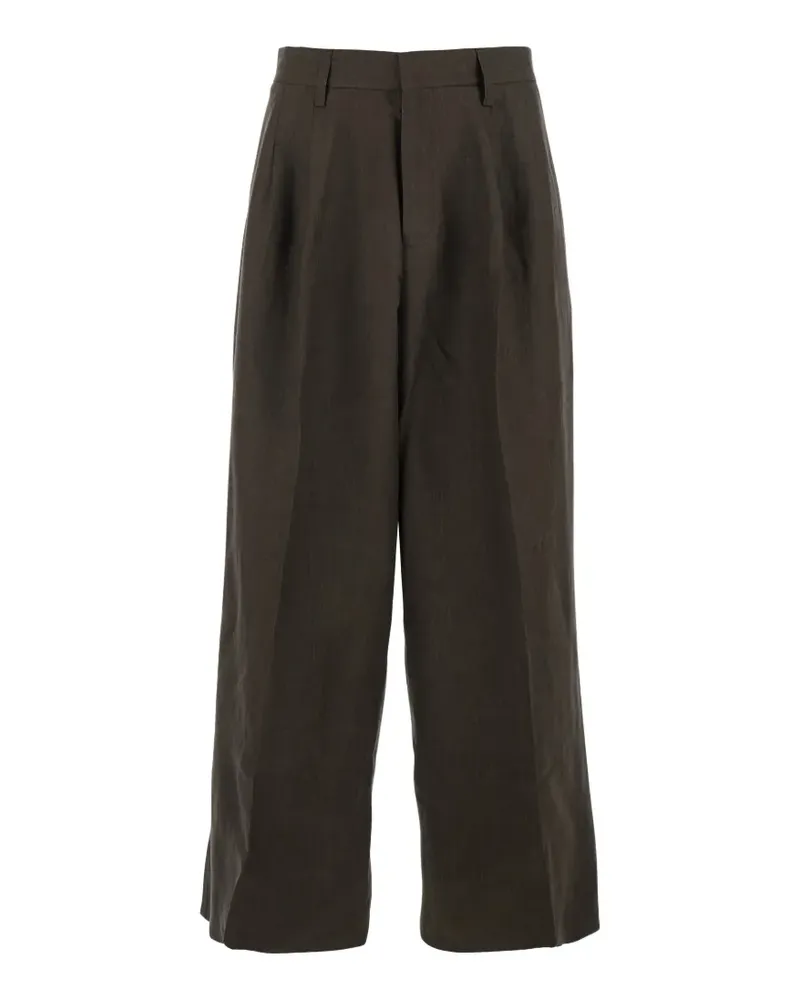 ERL Plissierte Hose - Braun Braun