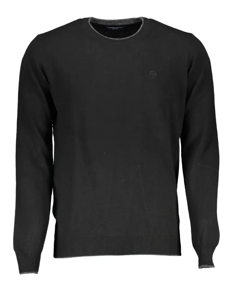 North Sails embroidered-logo crew-neck sweater - Schwarz Schwarz