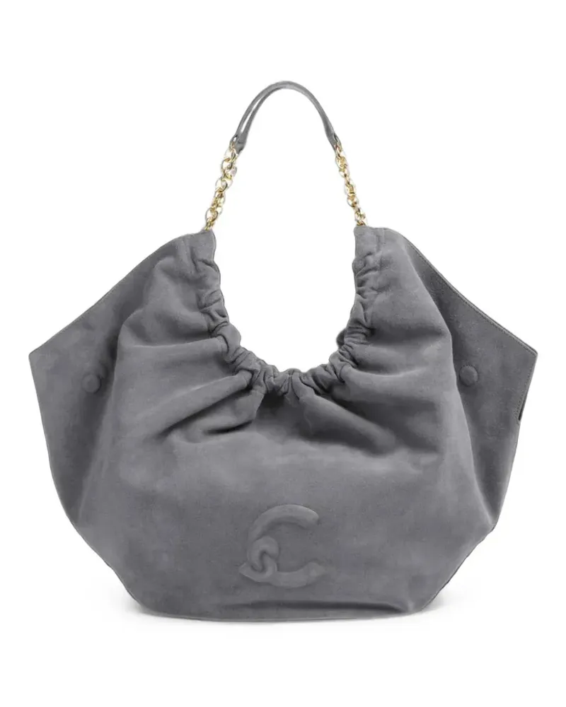 Coccinelle Shopper mit Logo-Prägung - Grau Grau