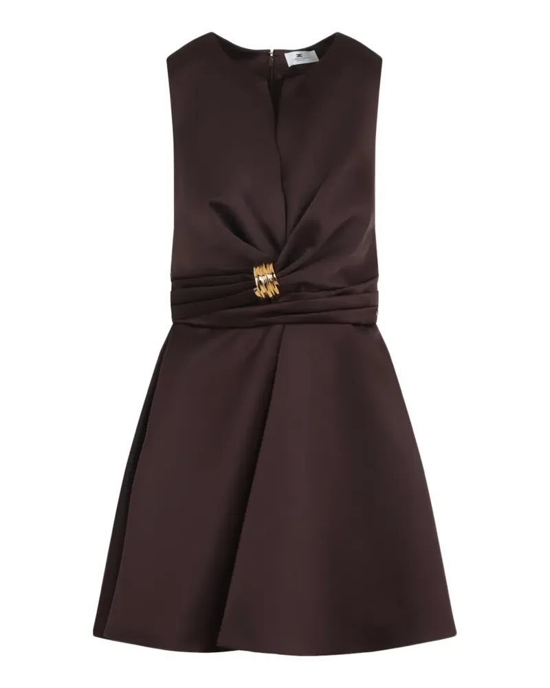 Elisabetta Franchi knotted appliquéd dress - Braun Braun