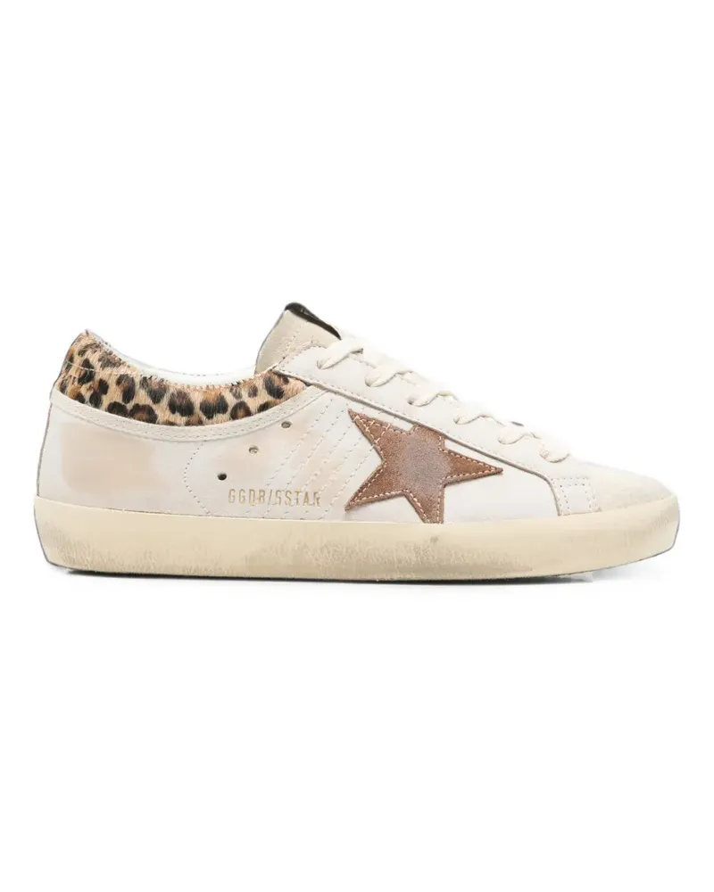 Golden Goose Superstar Sneakers mit Leopardenprint - Nude Nude