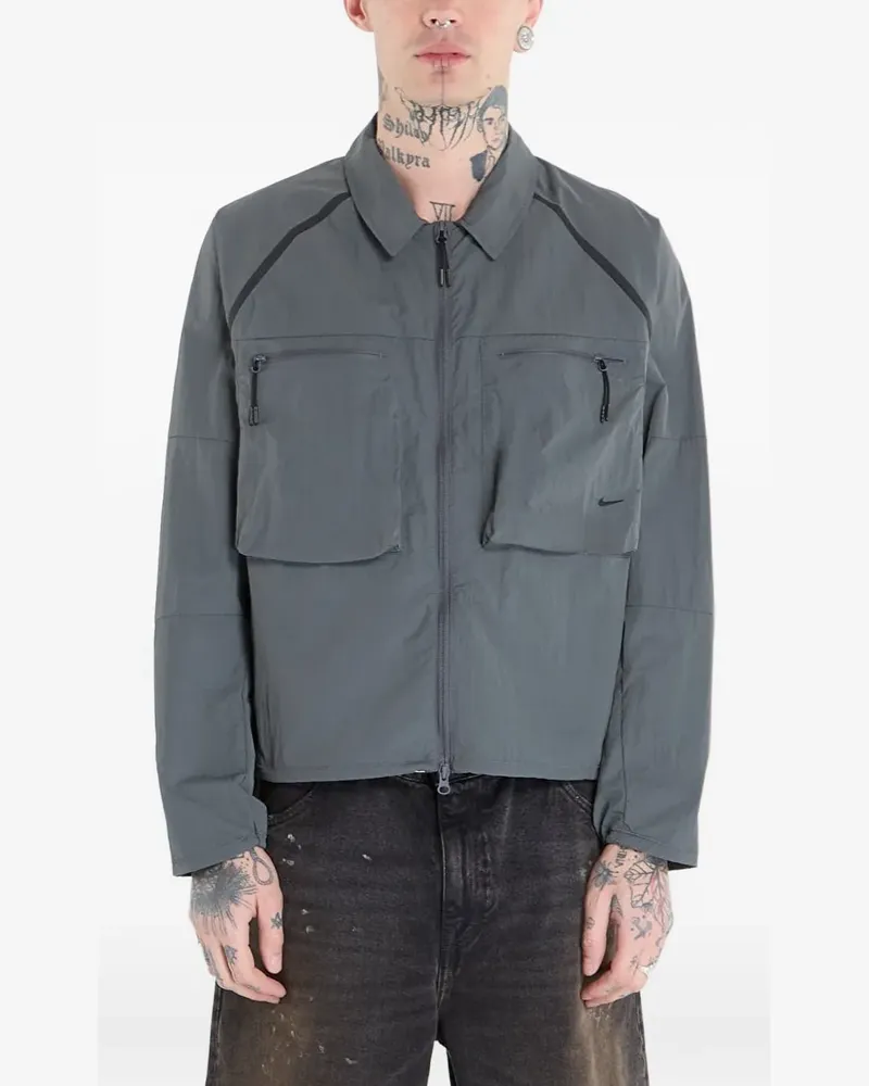 Nike long-sleeved utility shirt - Grau Grau