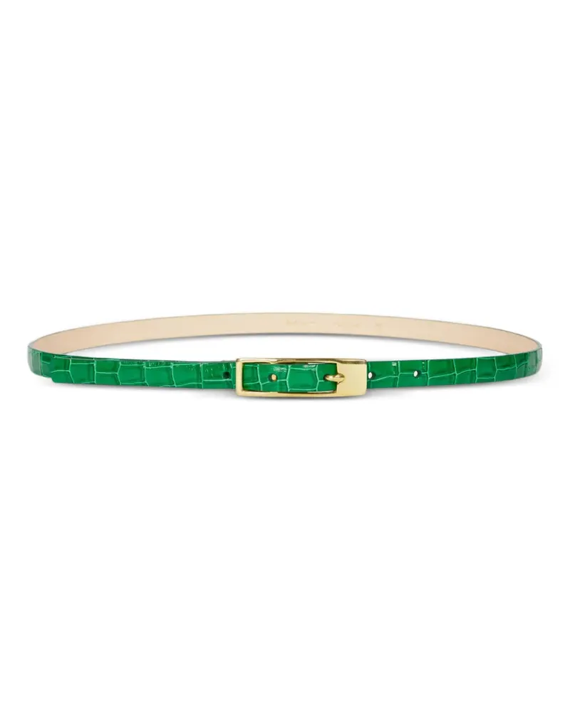 Paul Smith crocodile-effect buckle belt - Grün Grün