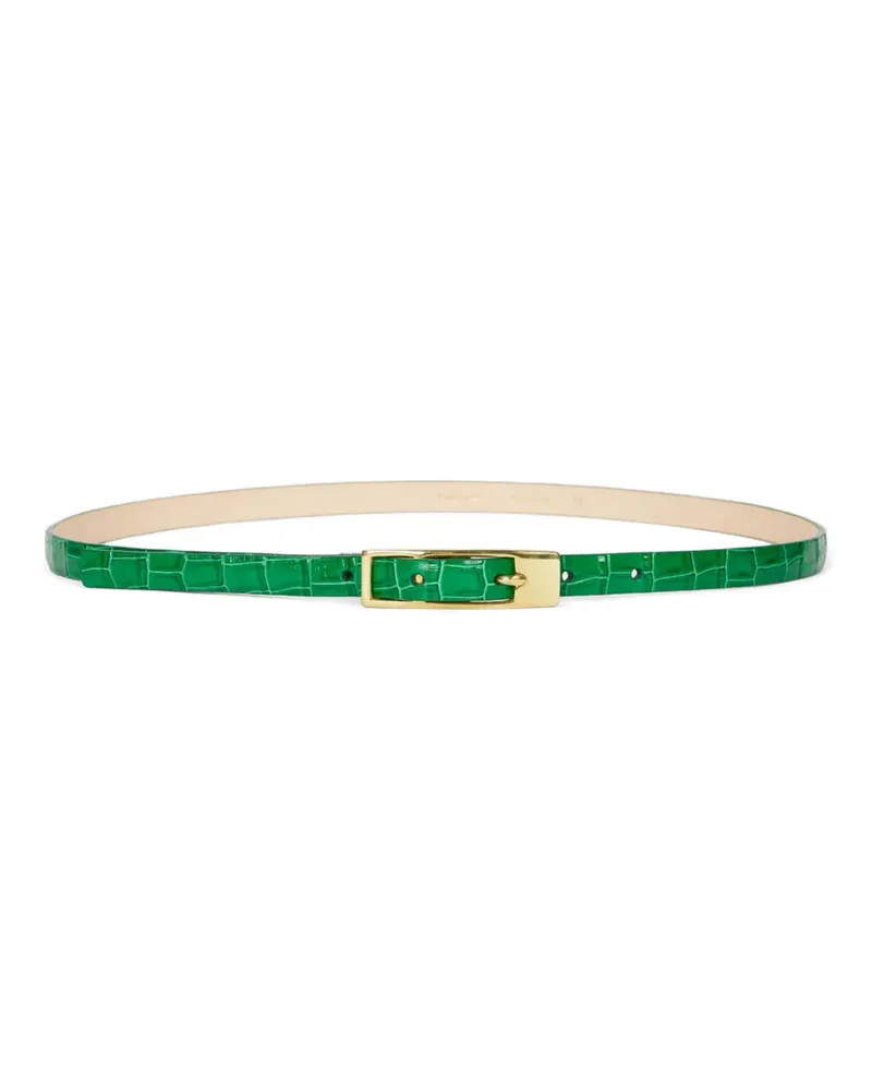 Paul Smith crocodile-effect buckle belt - Grün Grün