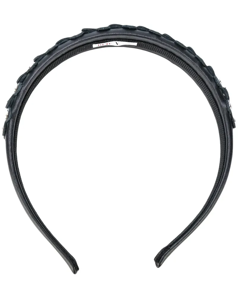 RED Valentino Haarreif mit Nieten - Schwarz Schwarz