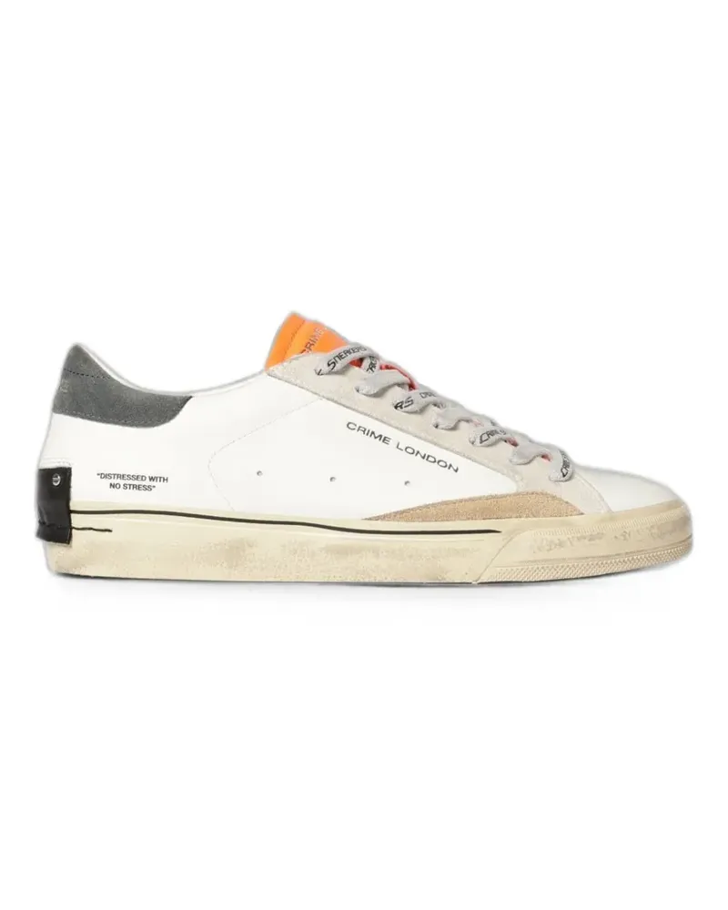 Crime distressed leather sneakers - Weiß Weiß