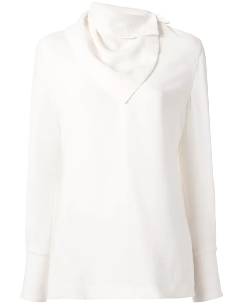 3.1 phillip lim Bluse mit abnehmbarem Schal - Weiß Weiß