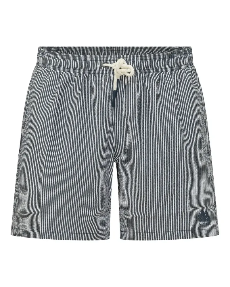 Sundek striped seersucker shorts - Blau Blau
