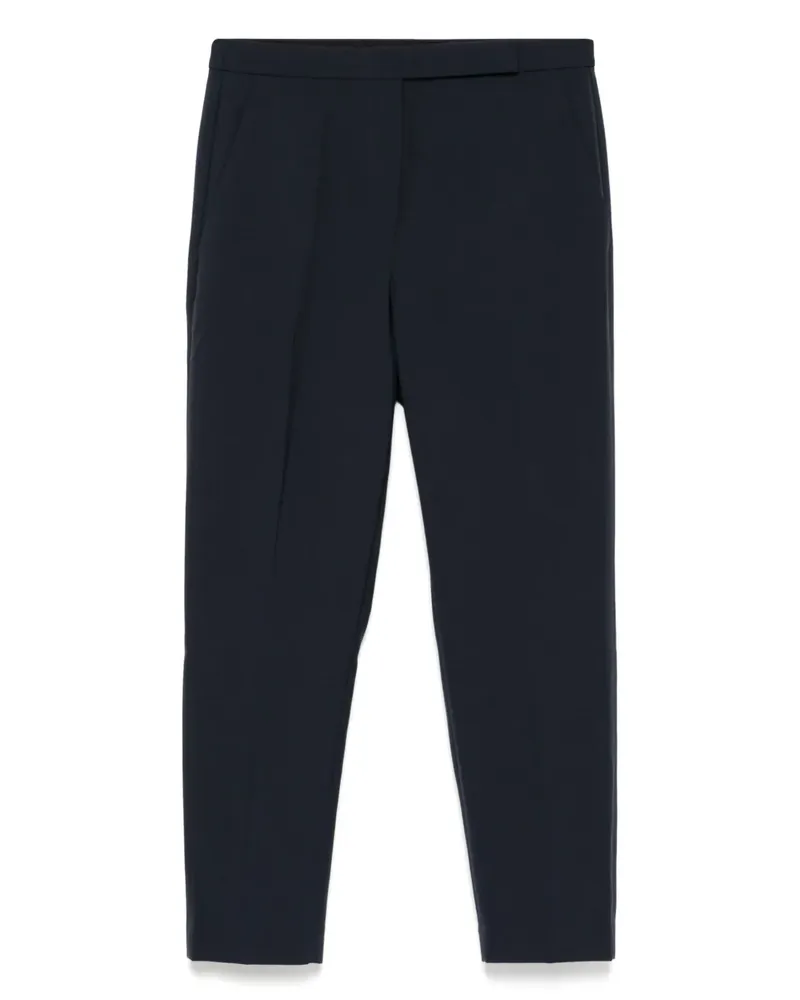 Theory Schmale Cropped-Hose mit hohem Bund - Blau Blau