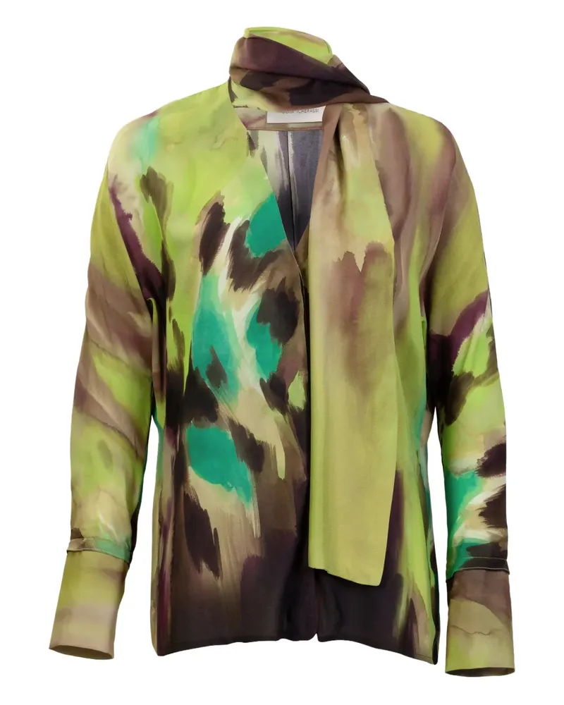 Silvia Tcherassi Jaboca abstract print blouse - Grün Grün